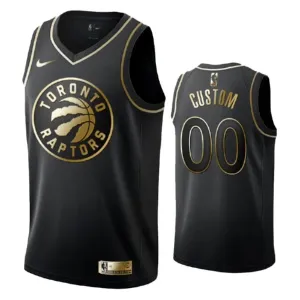 Camiseta Toronto Raptors Golden Edition Personalizada Negro Swingman para Hombre