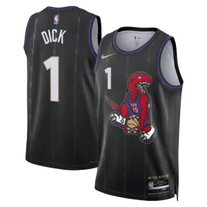 Camiseta Toronto Raptors Grady Dick City Edition 2024-25 Negro Swingman para Hombre