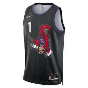 Camiseta Toronto Raptors Grady Dick City Edition 2024-25 Negro Swingman para Hombre