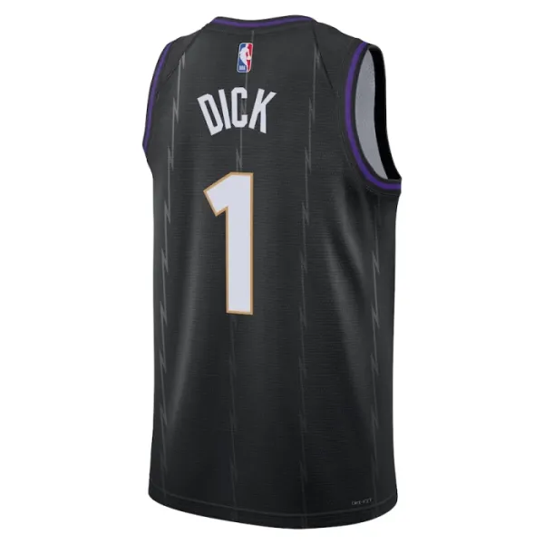 Camiseta Toronto Raptors Grady Dick City Edition 2024-25 Negro Swingman para Hombre