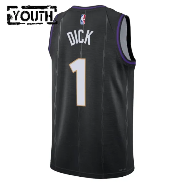 Camiseta Toronto Raptors Grady Dick City Edition 2024-25 Negro Swingman para Niño