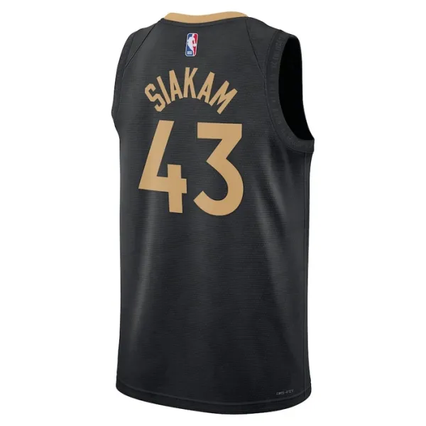 Camiseta Toronto Raptors Pascal Siakam 43 City Edition 2022-23 Negro Swingman para Hombre