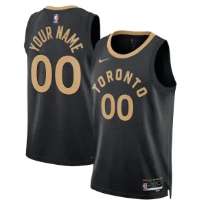 Camiseta Toronto Raptors Personalizada City Edition 2022-23 Negro Swingman para Hombre
