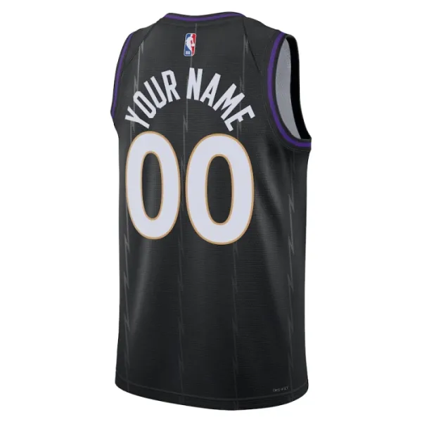 Camiseta Toronto Raptors Personalizada City Edition 2024-25 Negro Swingman para Hombre