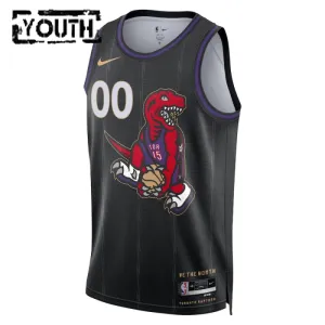 Camiseta Toronto Raptors Personalizada City Edition 2024-25 Negro Swingman para Niño