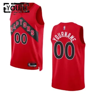 Camiseta Toronto Raptors Personalizada Icon Edition Rojo Swingman para Niño