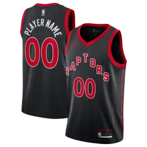 Camiseta Toronto Raptors Personalizada Statement Edition Negro Swingman para Hombre