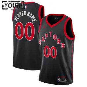 Camiseta Toronto Raptors Personalizada Statement Edition Negro Swingman para Niño