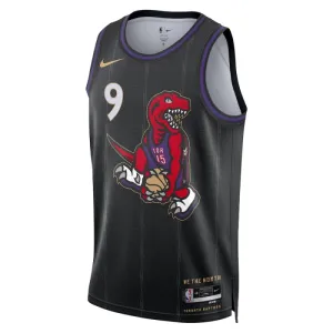 Camiseta Toronto Raptors RJ Barrett City Edition 2024-25 Negro Swingman para Hombre