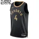Camiseta Toronto Raptors Scottie Barnes 4 City Edition 2022-23 Negro Swingman para Niño
