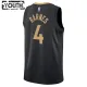 Camiseta Toronto Raptors Scottie Barnes 4 City Edition 2022-23 Negro Swingman para Niño