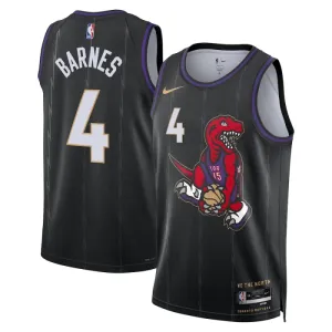 Camiseta Toronto Raptors Scottie Barnes City Edition 2024-25 Negro Swingman para Hombre