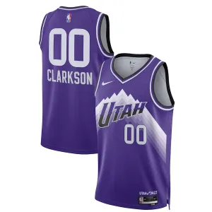 Camiseta Utah Jazz Clarkson City Edition 2023-24 Púrpura Swingman para Hombre