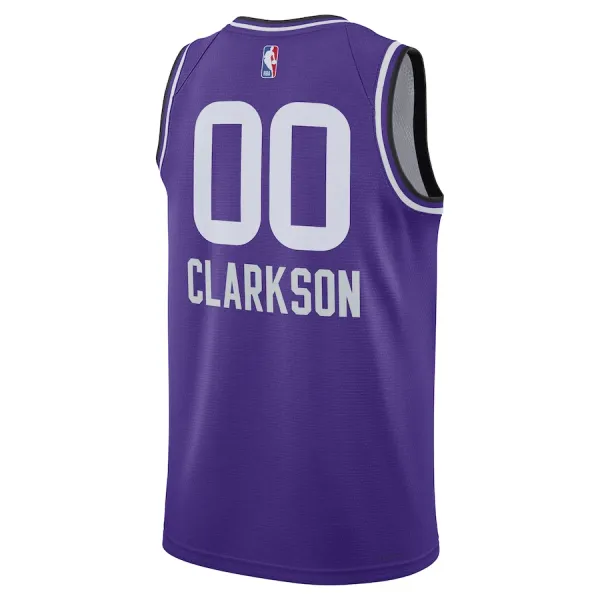 Camiseta Utah Jazz Clarkson City Edition 2023-24 Púrpura Swingman para Hombre