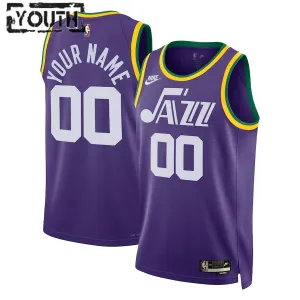 Camiseta Utah Jazz Edition Personalizada Hardwood Classics 2023-24 Swingman para Niño