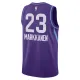Camiseta Utah Jazz Lauri Markkanen City Edition 2024-25 Púrpura Swingman para Hombre