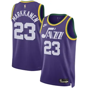 Camiseta Utah Jazz Lauri Markkanen Classic Edition 2023-24 Púrpura Swingman para Hombre