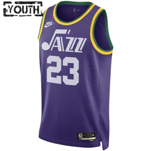 Camiseta Utah Jazz Lauri Markkanen Classic Edition 2023-24 Púrpura Swingman para Niño