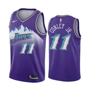 Camiseta Utah Jazz Mike Conley JR 11 Classic Edition 2022-23 Púrpura Swingman para Hombre