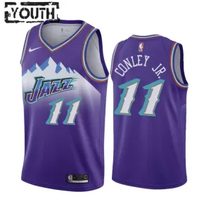 Camiseta Utah Jazz Mike Conley JR 11 Classic Edition 2022-23 Púrpura Swingman para Niño