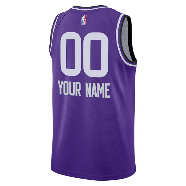 Camiseta Utah Jazz Personalizada City Edition 2023-24 Púrpura Swingman para Hombre