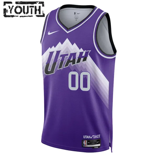 Camiseta Utah Jazz Personalizada City Edition 2023-24 Púrpura Swingman para Niño