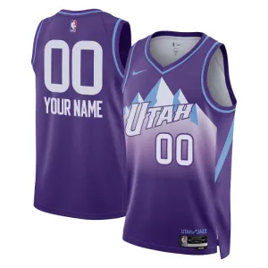 Camiseta Utah Jazz Personalizada City Edition 2024-25 Púrpura Swingman para Hombre