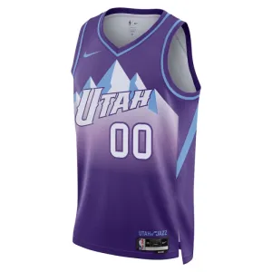 Camiseta Utah Jazz Personalizada City Edition 2024-25 Púrpura Swingman para Hombre