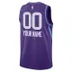 Camiseta Utah Jazz Personalizada City Edition 2024-25 Púrpura Swingman para Hombre