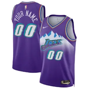 Camiseta Utah Jazz Personalizada Classic Edition 2022-23 Púrpura Swingman para Hombre