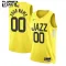 Camiseta Utah Jazz Personalizada Icon Edition Amarillo Swingman para Niño