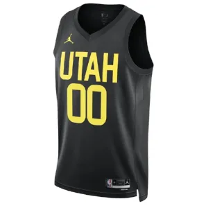 Camiseta Utah Jazz Personalizada Statement Edition Negro Swingman para Hombre