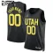 Camiseta Utah Jazz Personalizada Statement Edition Negro Swingman para Niño