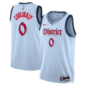 Camiseta Washington Wizards Bilal Coulibaly City Edition 2024-25 Azul Swingman para Hombre