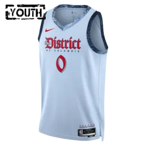 Camiseta Washington Wizards Bilal Coulibaly City Edition 2024-25 Azul Swingman para Niño