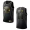 Camiseta Washington Wizards Golden Edition Personalizada Negro Swingman para Hombre