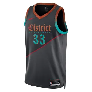 Camiseta Washington Wizards Kyle Kuzma City Edition 2023-24 Negro Swingman para Hombre