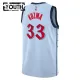Camiseta Washington Wizards Kyle Kuzma City Edition 2024-25 Azul Swingman para Niño