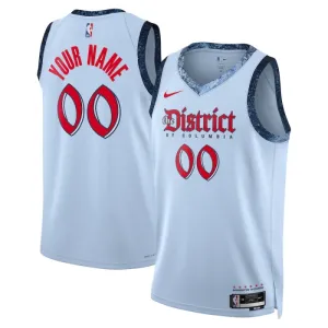 Camiseta Washington Wizards Personalizada City Edition 2024-25 Azul Swingman para Hombre