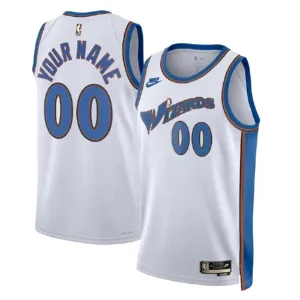 Camiseta Washington Wizards Personalizada Classic Edition 2022-23 Blanco Swingman para Hombre