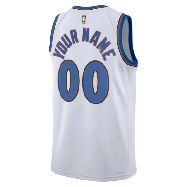 Camiseta Washington Wizards Personalizada Classic Edition 2022-23 Blanco Swingman para Hombre