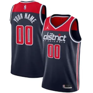 Camiseta Washington Wizards Personalizada Statement Edition Negro Swingman para Hombre