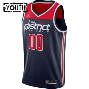 Camiseta Washington Wizards Personalizada Statement Edition Negro Swingman para Niño