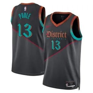 Camiseta Washington Wizards Poole City Edition 2023-24 Negro Swingman para Hombre