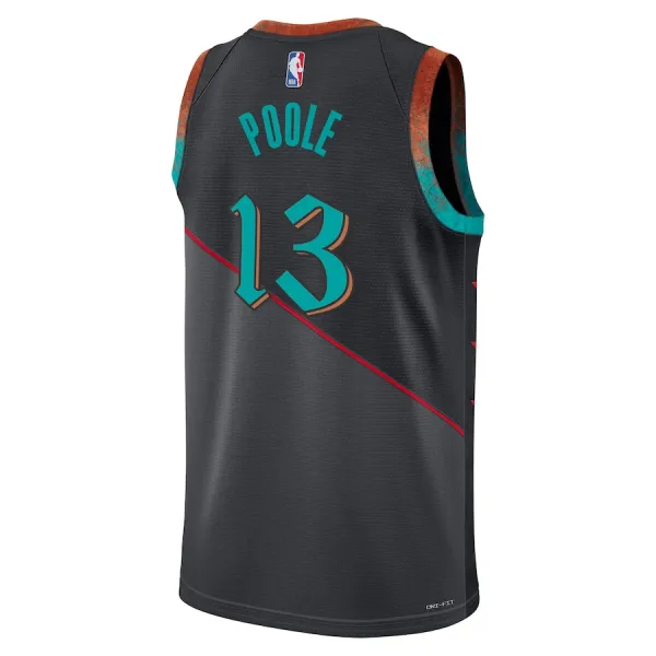 Camiseta Washington Wizards Poole City Edition 2023-24 Negro Swingman para Hombre