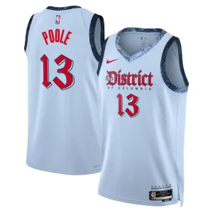 Camiseta Washington Wizards Poole City Edition 2024-25 Azul Swingman para Hombre