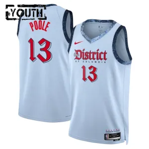 Camiseta Washington Wizards Poole City Edition 2024-25 Azul Swingman para Niño