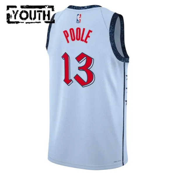 Camiseta Washington Wizards Poole City Edition 2024-25 Azul Swingman para Niño