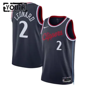 Camiseta LA Clippers Kawhi Leonard Icon Edition 2024-25 Swingman para Niño