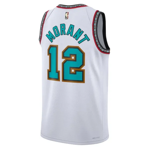 Camiseta Memphis Grizzlies Ja Morant Classic Edition 2024-25 Blanco Swingman para Hombre